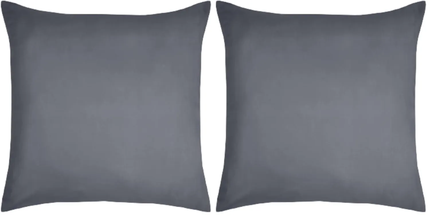 Stof Eden taie d’oreiller 63x63 cm ardoise coton