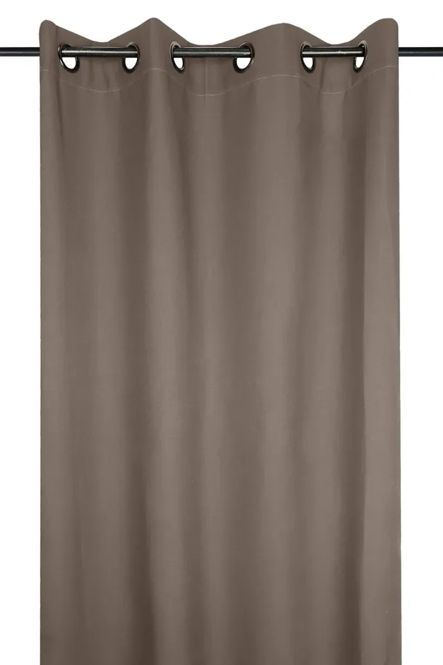 STOF Nelson rideau œillets marron 240x135 cm