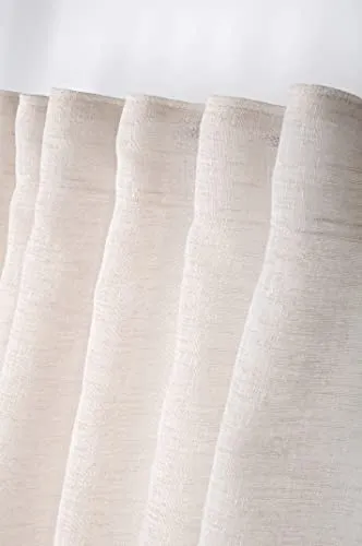 Stof Madrid voile 140x260 naturel 1 panneau polyester