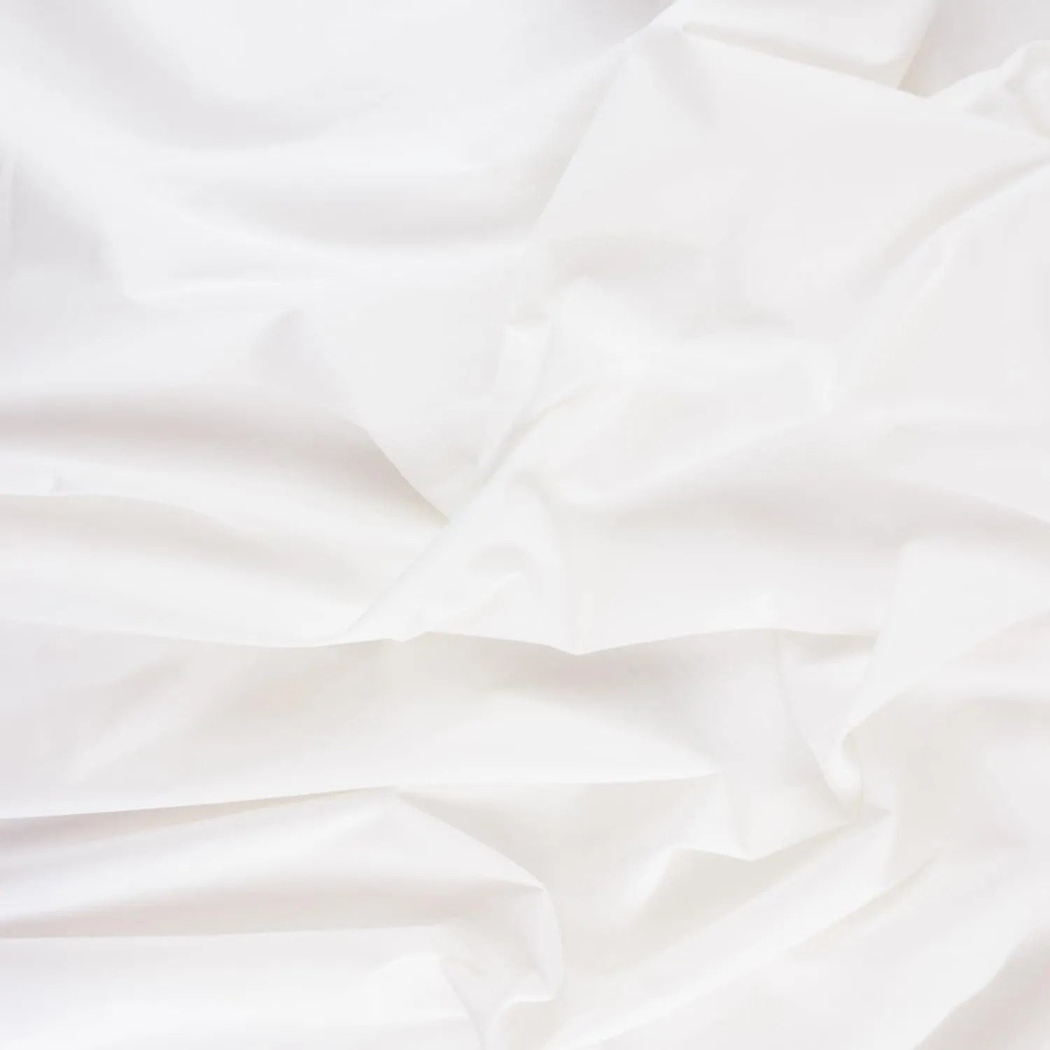 Tissushop Cretonne tissu coton blanc uni 150 cm au mètre