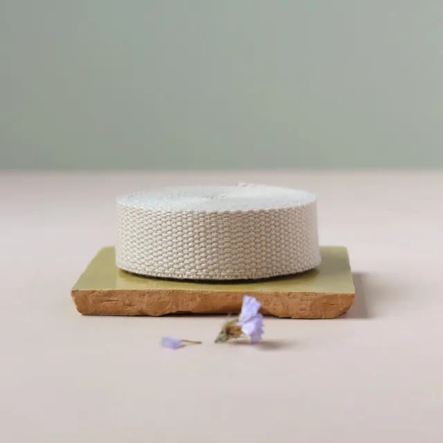 La Maison Naïve sangle naturel 25 mm coton au mètre