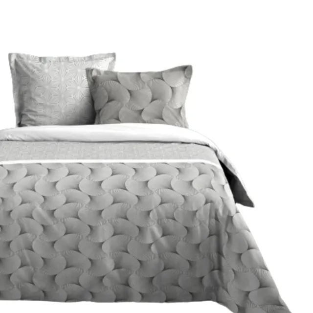 STOF Canberra parure housse couette 240x220 gris coton