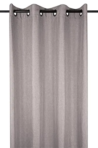 STOF Bea rideau à œillets taupe 140x260 cm polyester