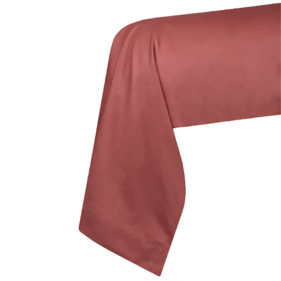 STOF Eden taie de traversin coton grenache 45x185 cm