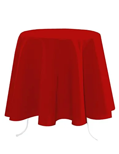 STOF Nelson nappe ronde rouge Ø 180 cm polyester