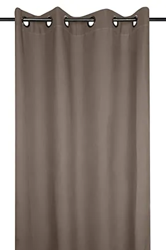 STOF Nelson rideau œillets marron 240x135 cm