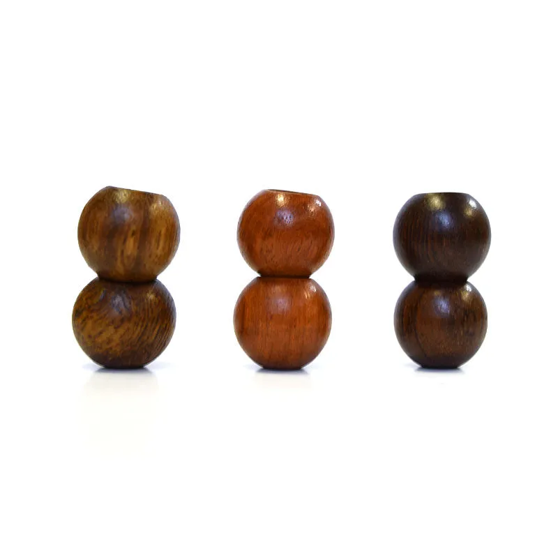 Yoko Saito JTWT-20 perle bois cordon lot de 2 marron