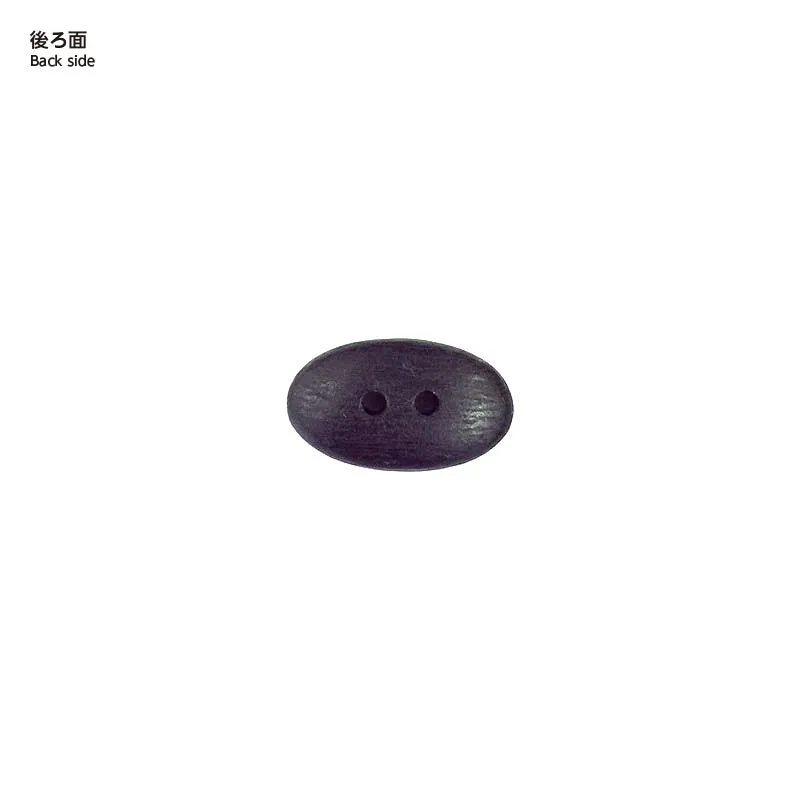 Yoko Saito bouton bois groin cochon noir 2,1 cm