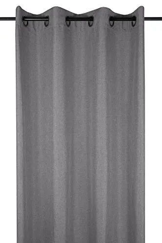 Stof Bea Rideau à Œillets Anthracite 140x260 cm Polyester