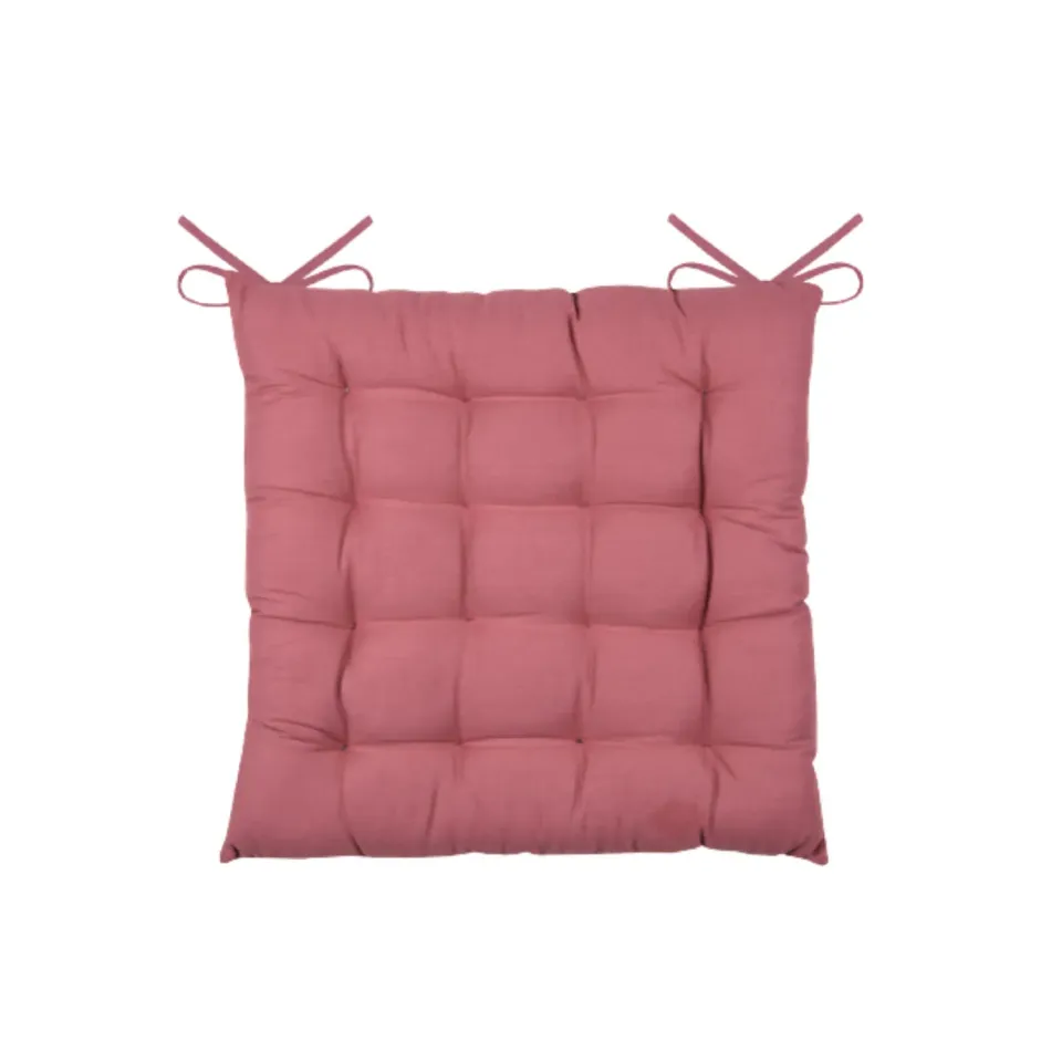 Stof Oxford galette chaise grenache 38x38 cm coton
