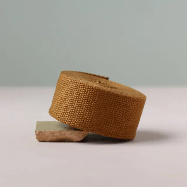 La Maison Naïve sangle coton marron 40 mm au mètre