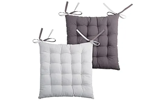 Stof Lovely Casa Charme galette 40x40 cm gris coton