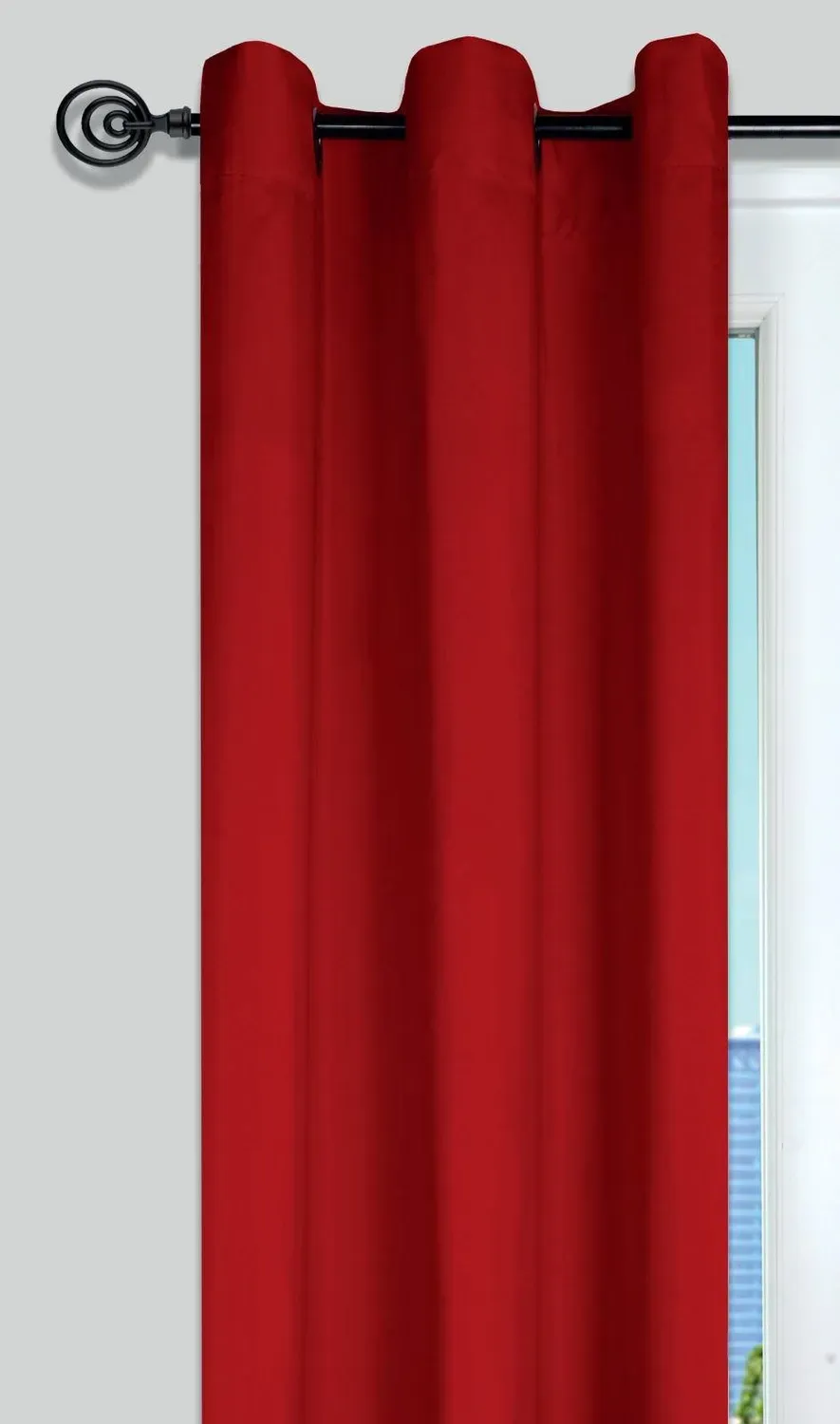 STOF Nelson rideau occultant rouge 250x135 cm