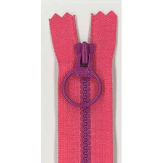 Yoko Saito fermeture bicolore 12 cm pour trousse rose violet