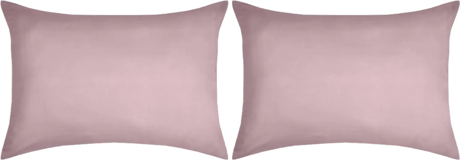 STOF Eden taie d’oreiller 50x70 vieux rose coton