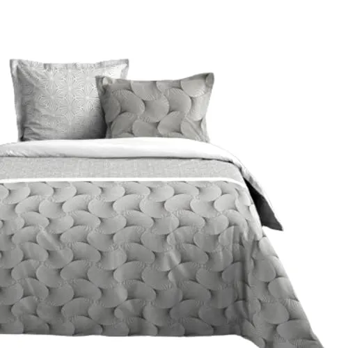 STOF Canberra parure housse couette 240x220 gris coton