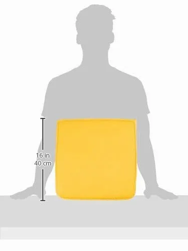 Stof Nelson galette de chaise 38x38 cm jaune polyester