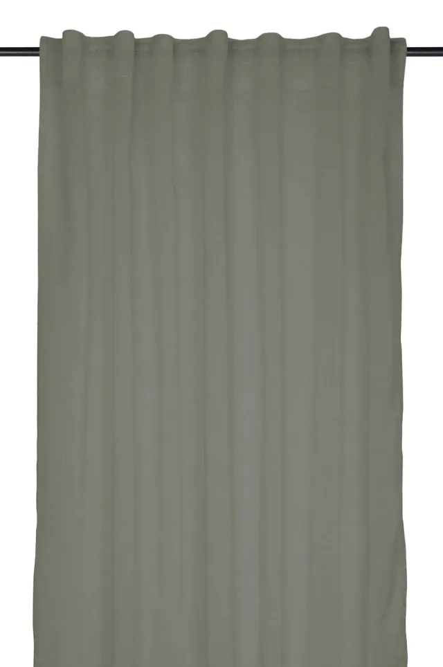 STOF Madrid voile 140x260 cm kaki polyester effet lin