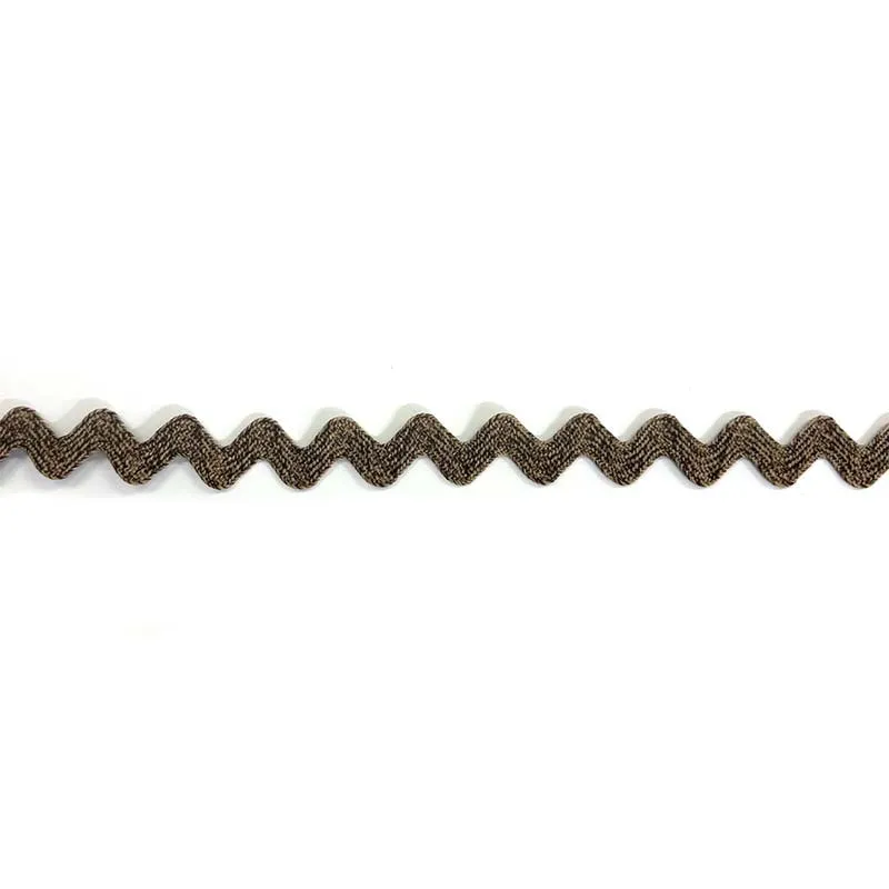 Yoko Saito BEL-1111 croquet ricrac marron mocha 11mm