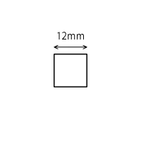 Yoko Saito Paper Piecing gabarits carré 12 mm 1000 pcs