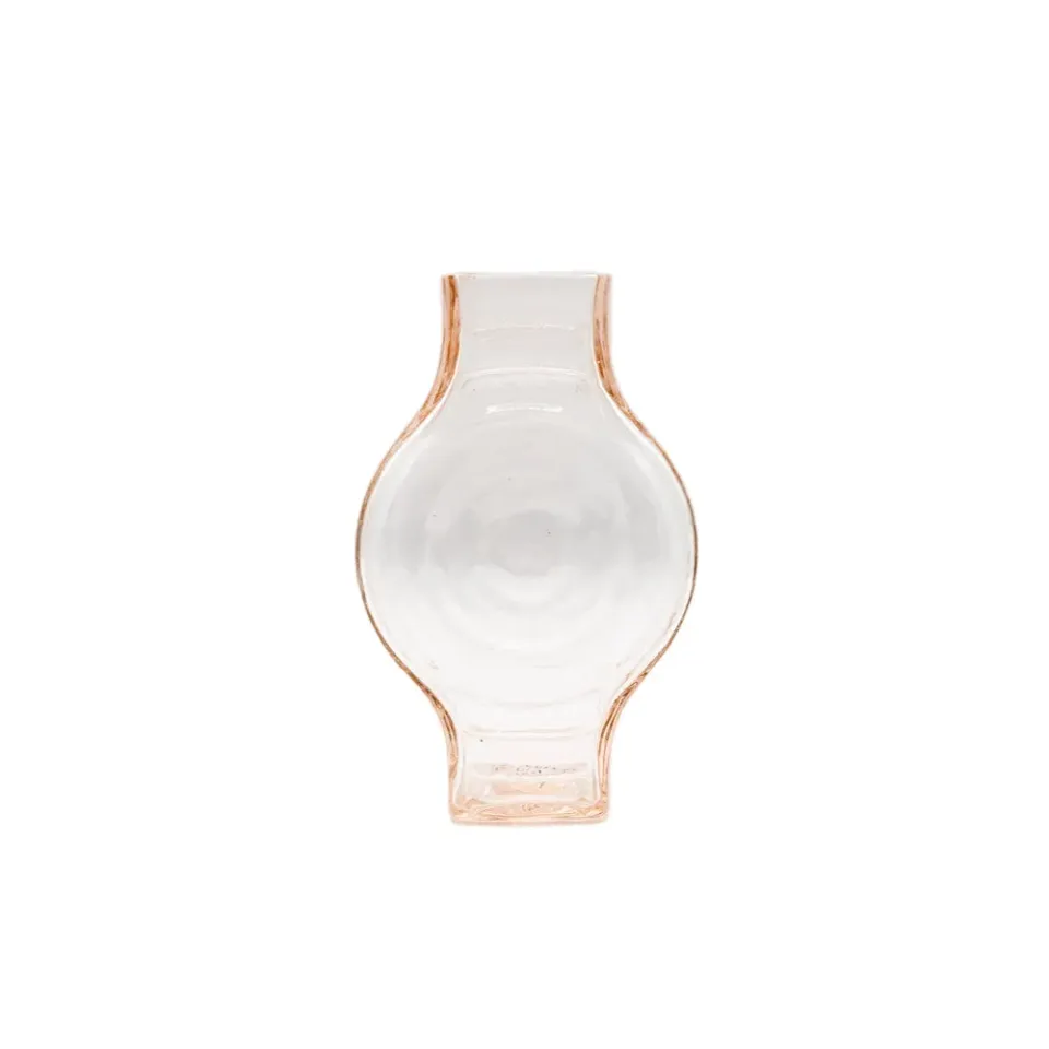 La Maison Naïve Petit Vase Rond Rose Verre Recyclé
