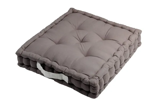 STOF Duo coussin de sol 45x45 gris matelassé