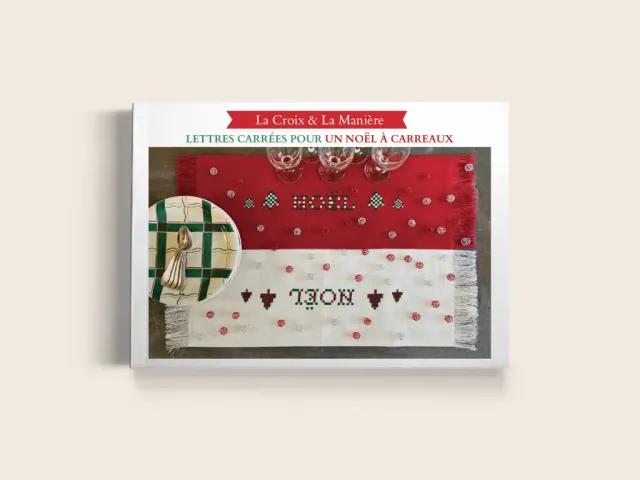 La Croix et La Manière Livret Lettres carrées Noël point de croix