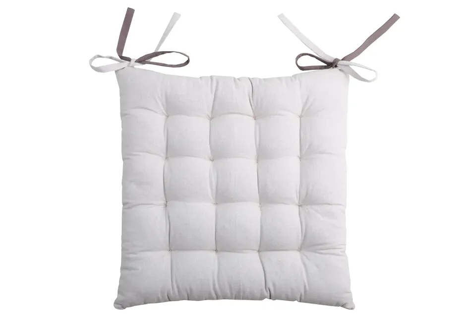 Stof Lovely Casa Charme galette 40x40 cm gris coton