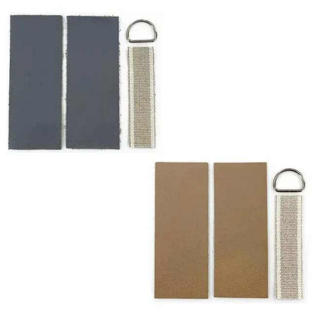 Yoko Saito Shoulder Eco Bag set anses cuir gris