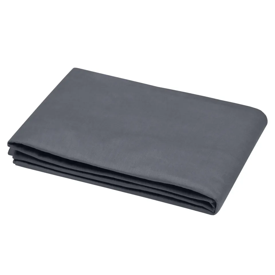 Stof Eden drap plat 180x290 cm ardoise coton
