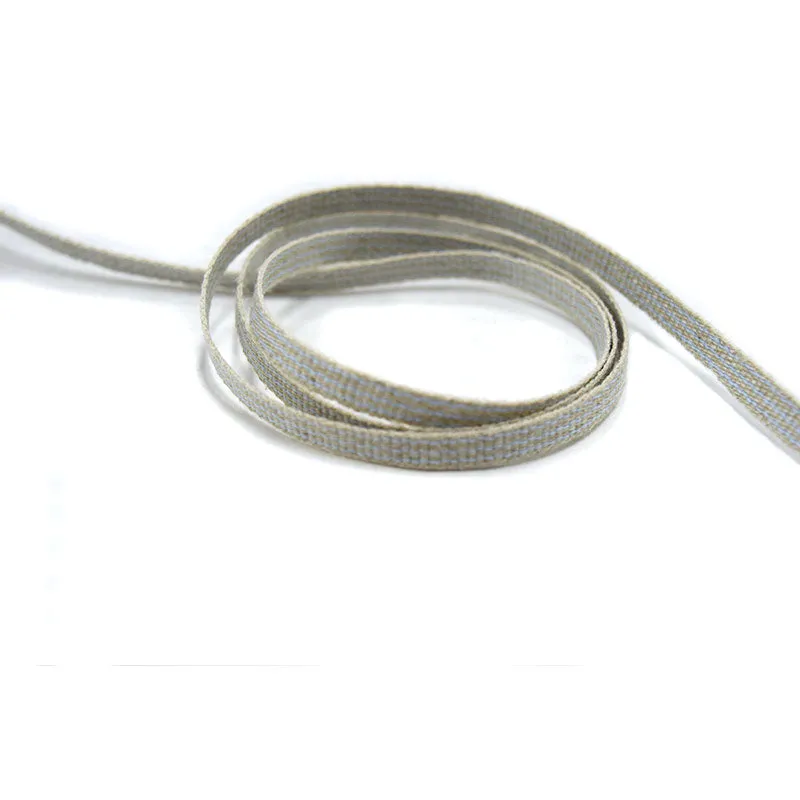 Yoko Saito BEL-1463 ruban lin coton rayures 6mm mètre