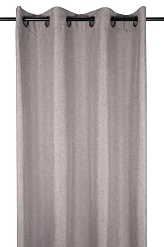 STOF Bea rideau à œillets taupe 140x260 cm polyester